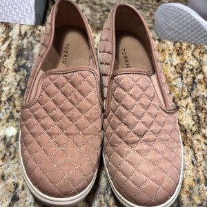 Torrid Blush Quilted Slip-On Shoes